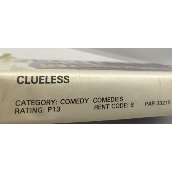 Blockbuster Video Clueless VHS Rental Store Movie Clamshell Case - Picture 2 of 15
